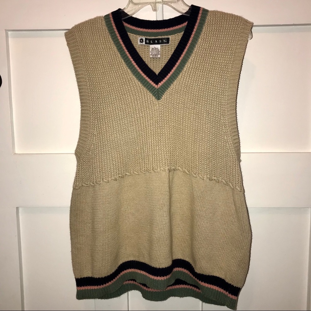 Vintage Blast V-Neck Sweater Vest